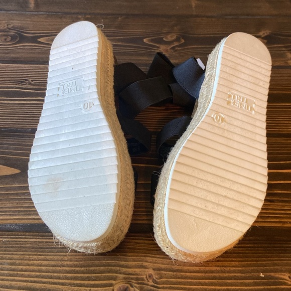 NWT! Time and Tru size 10 open toe espadrille - Picture 4 of 8